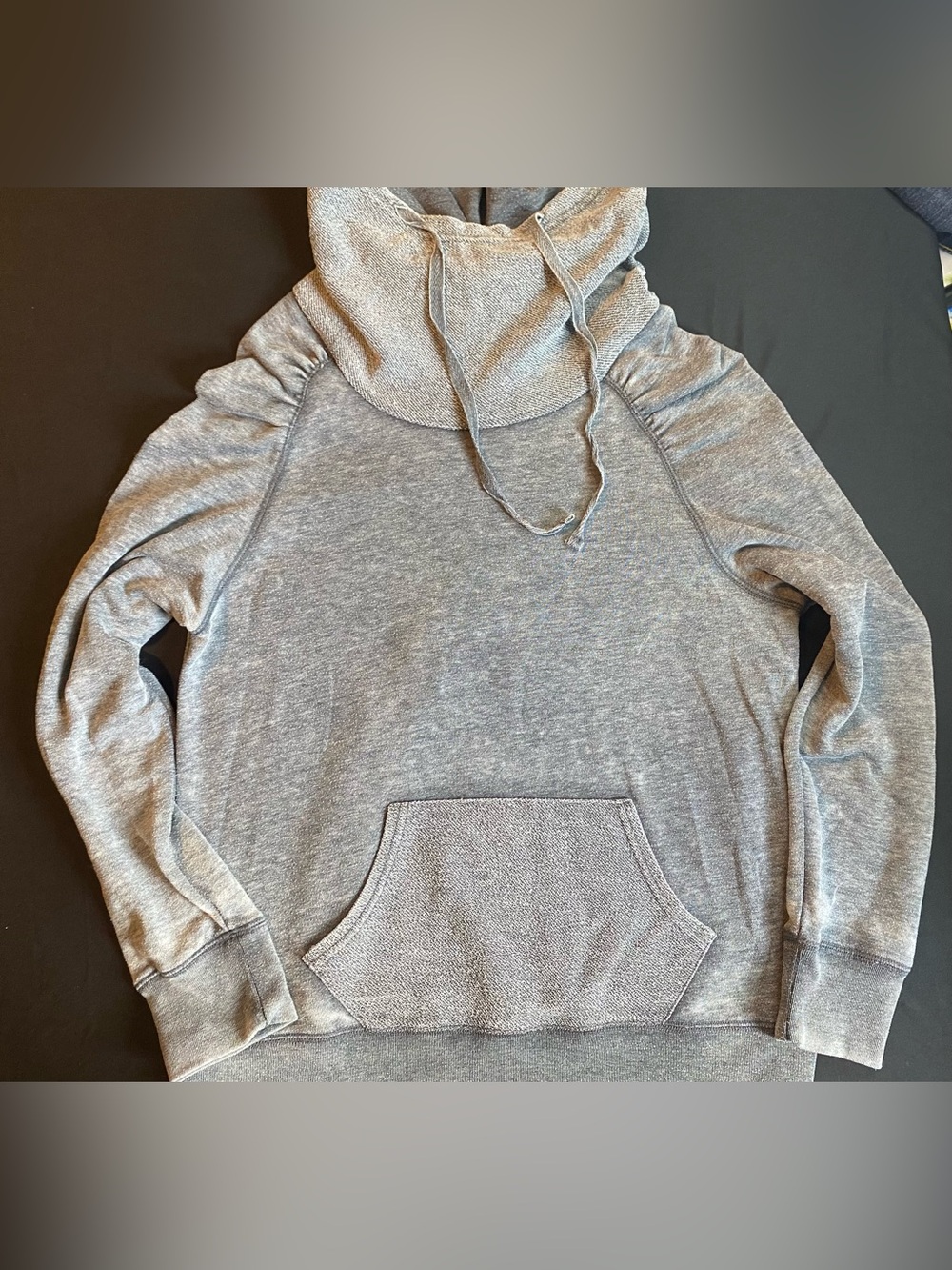 Jasmine Light Gray Cowl Neck Pullover Hoodie